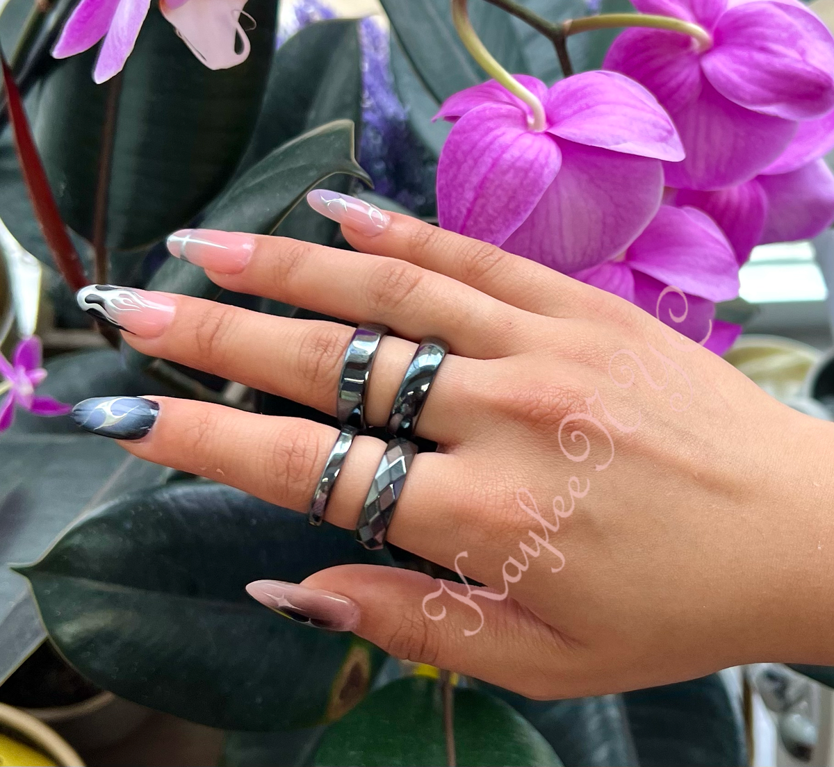 Wholesale Lot 100 pcs 6mm Natural Hematite Ring Crystal