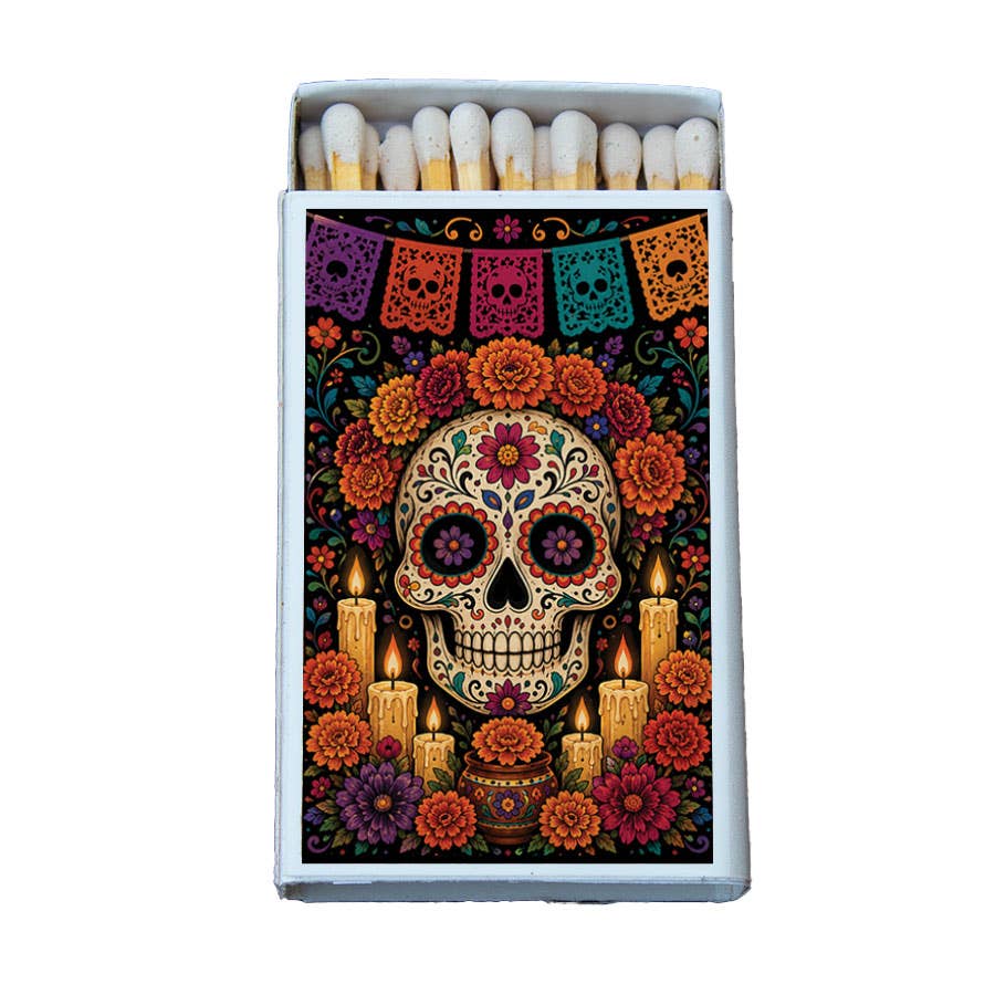 Matches • Halloween Day of the Dead Sugar Skull • Home Decor