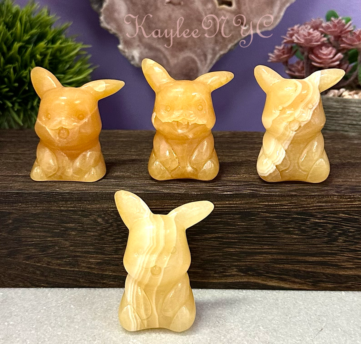 Natural Orange Calcite Bunny/Squirrel Crystal
