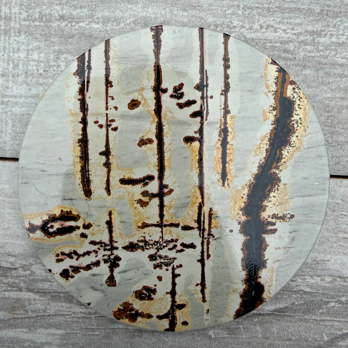 Wholesale Lot Natural Picture Jasper Slab with stand