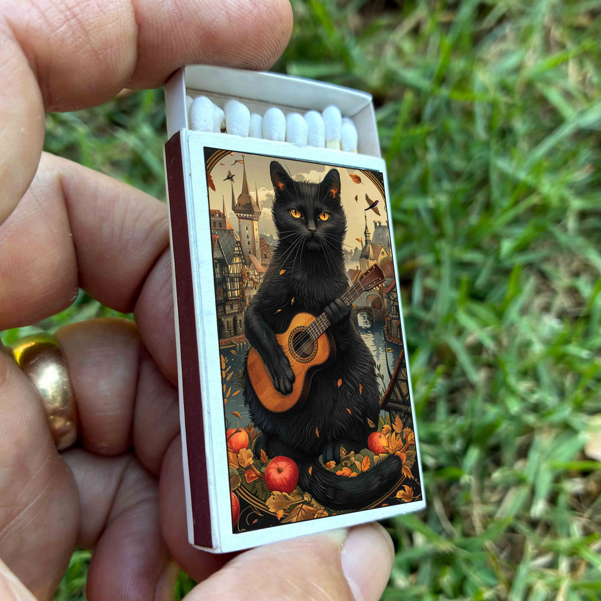 Matches • Halloween Black Cat • Home Decor for Candles