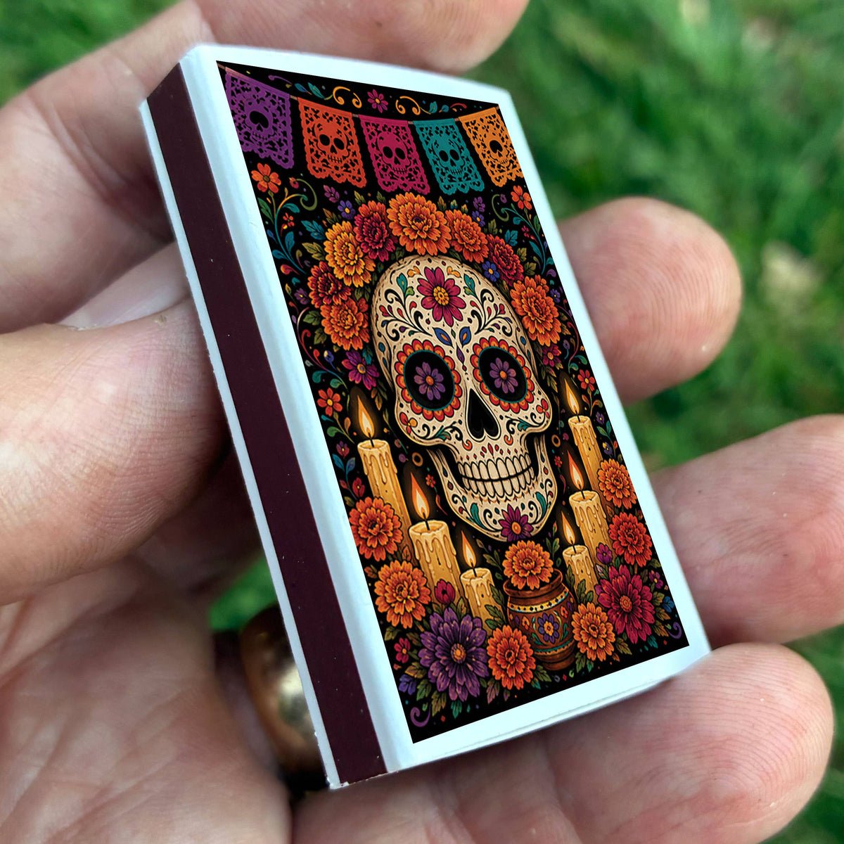 Matches • Halloween Day of the Dead Sugar Skull • Home Decor