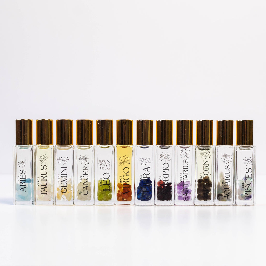 Zodiac Gemstone Perfume Oils - 12 Zodiac Signs Available