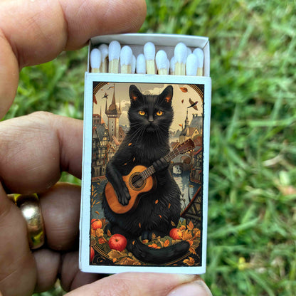 Matches • Halloween Black Cat • Home Decor for Candles