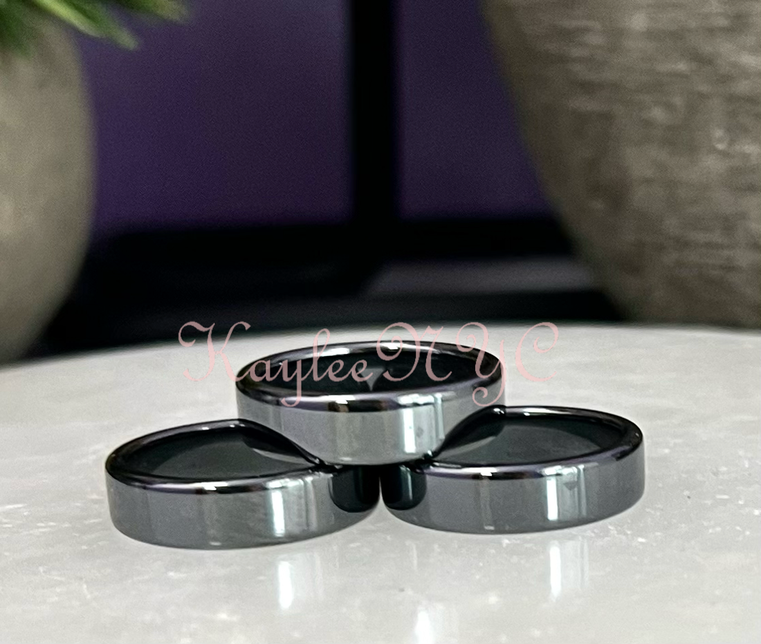 Wholesale Lot 100 pcs 6mm Natural Hematite Ring Crystal