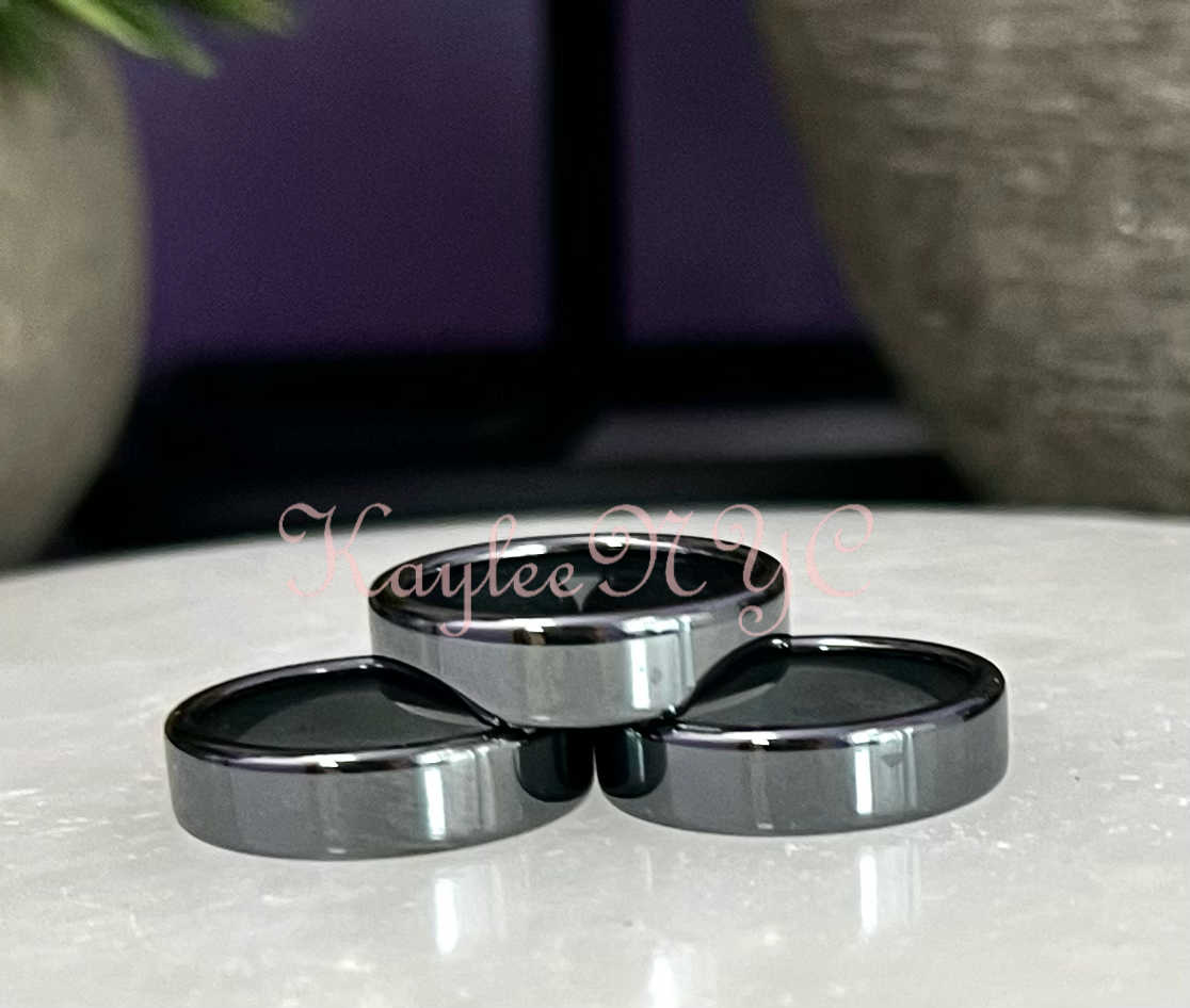Wholesale Lot 100 pcs 6mm Natural Hematite Ring Crystal