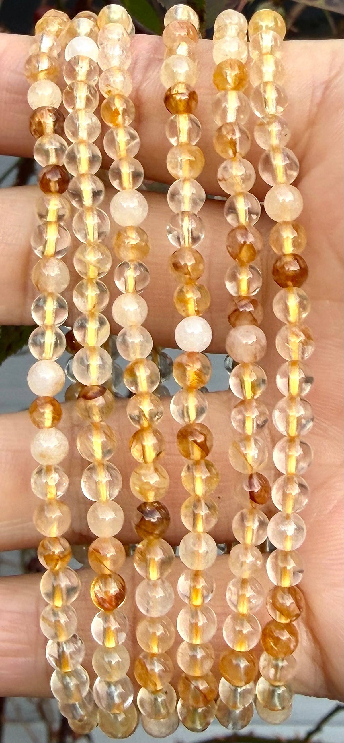 Natural Golden Healer 4mm Crystal Healing Stretch Bracelet