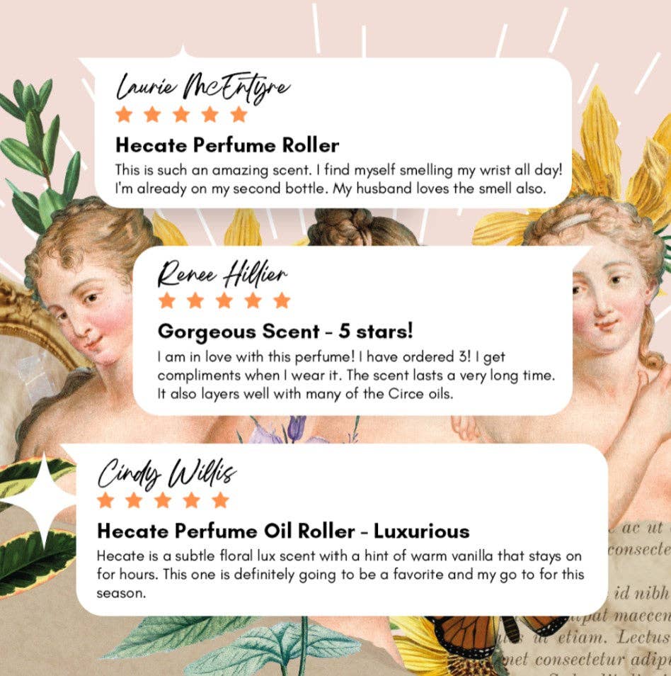 Hecate Goddess Perfume Oil - Neroli Rose Vanilla 10ml