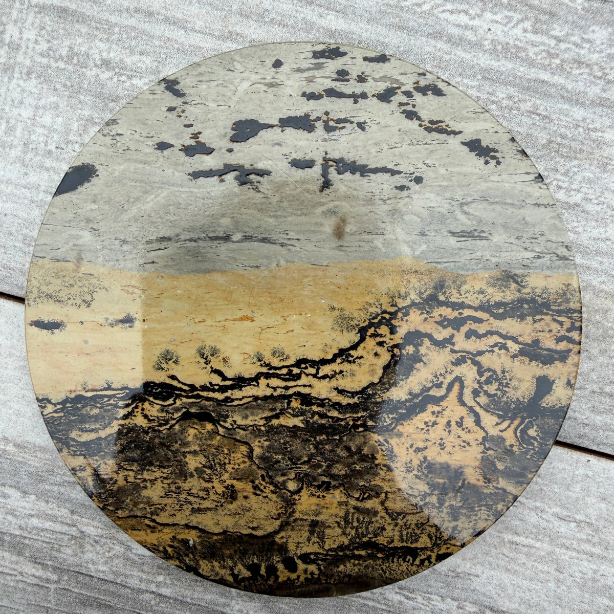 Wholesale Lot Natural Picture Jasper Slab with stand