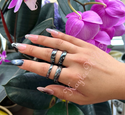 Wholesale Lot 100 pcs 6mm Natural Hematite Ring Crystal