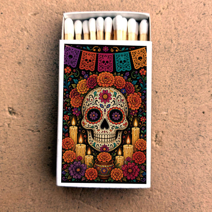 Matches • Halloween Day of the Dead Sugar Skull • Home Decor