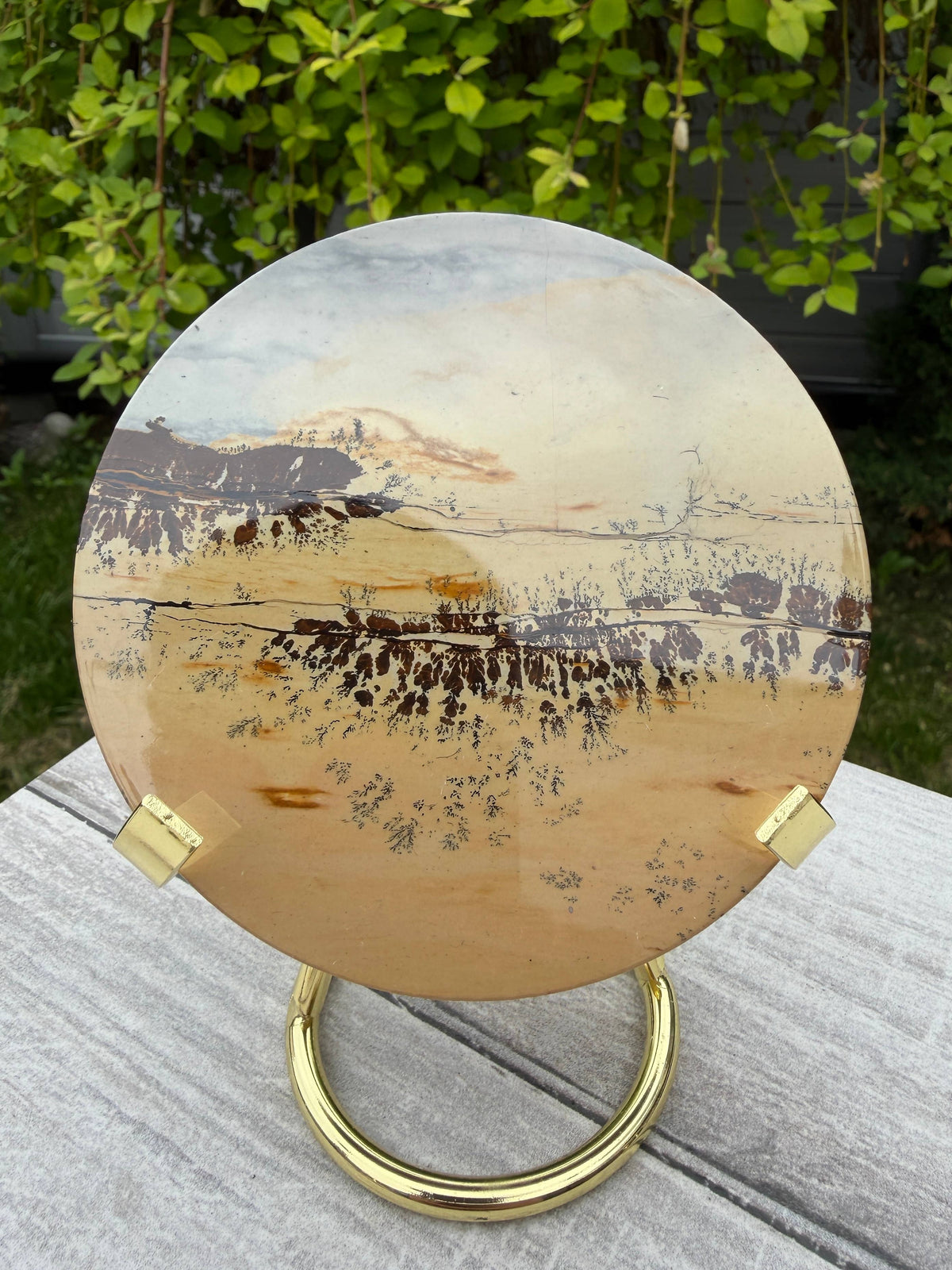 Wholesale Lot Natural Picture Jasper Slab with stand