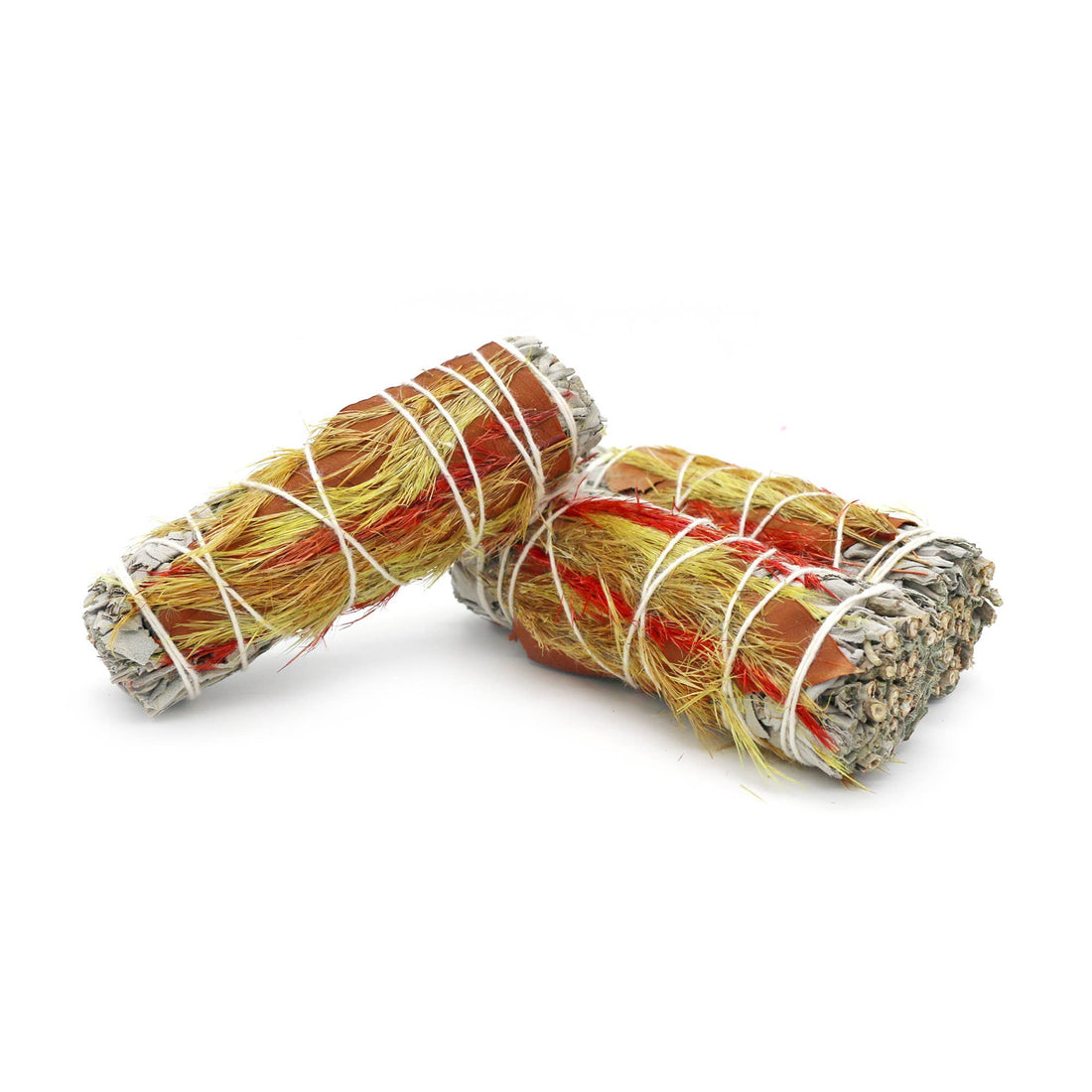 White Sage Smudge Stick, Autumn Multi Feather | 4 in.