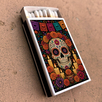 Matches • Halloween Day of the Dead Sugar Skull • Home Decor