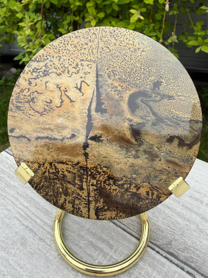 Wholesale Lot Natural Picture Jasper Slab with stand