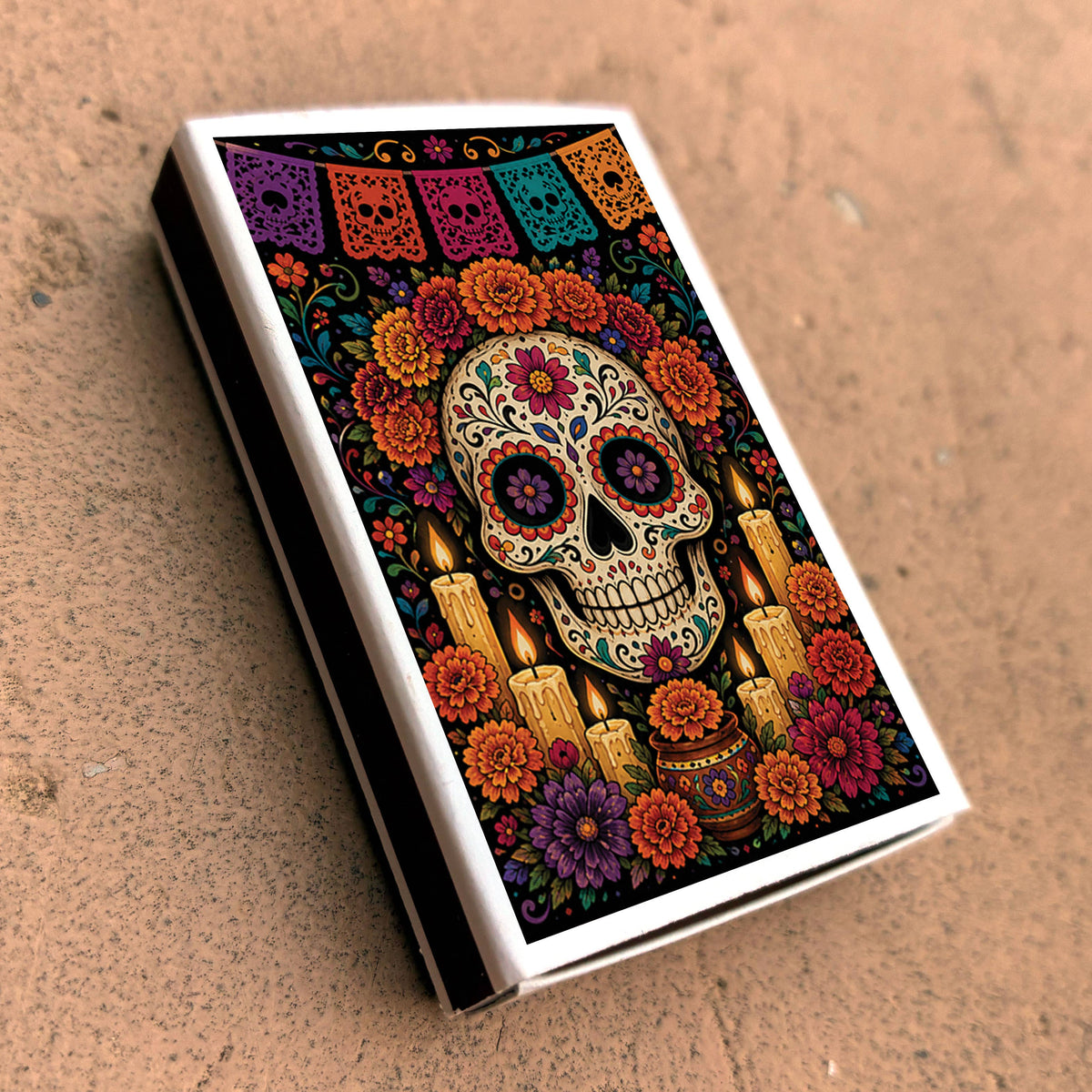 Matches • Halloween Day of the Dead Sugar Skull • Home Decor