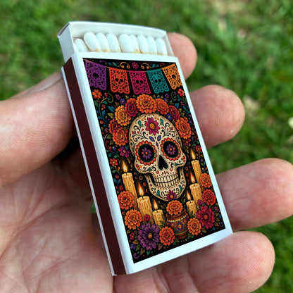 Matches • Halloween Day of the Dead Sugar Skull • Home Decor