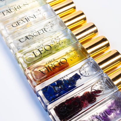 Zodiac Gemstone Perfume Oils - 12 Zodiac Signs Available