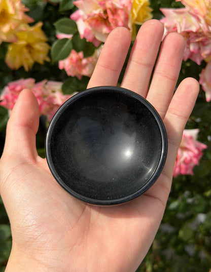 6-8 pcs Natural Black Obsidian Bowls Crystal Healing Energy